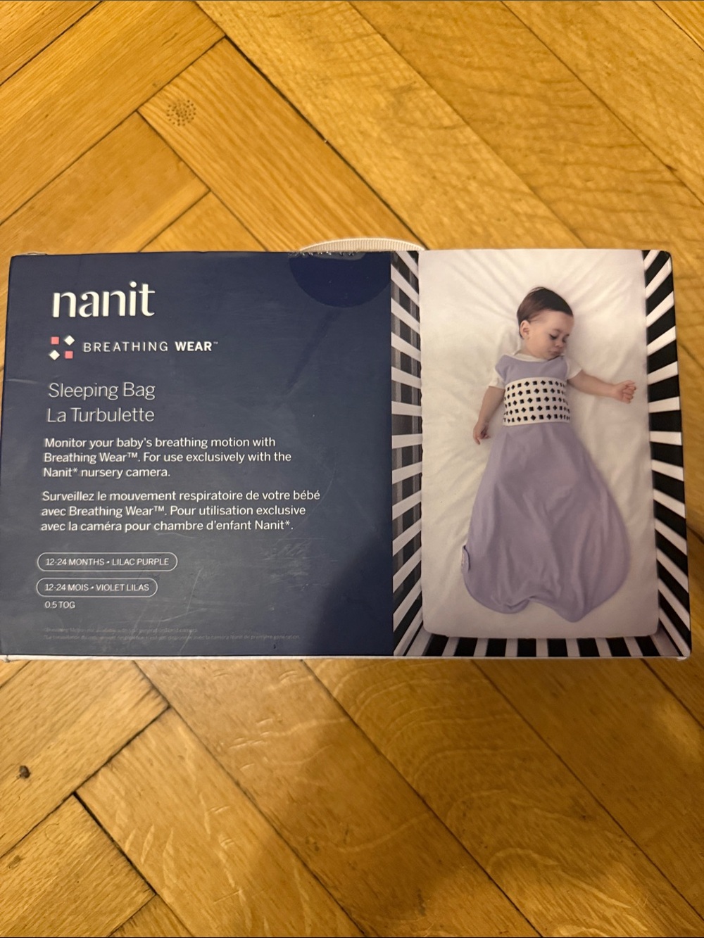 Nanit Breathing Wear Lilac Purple Sleeping Bag (12-24 Mon) BRAND NEW